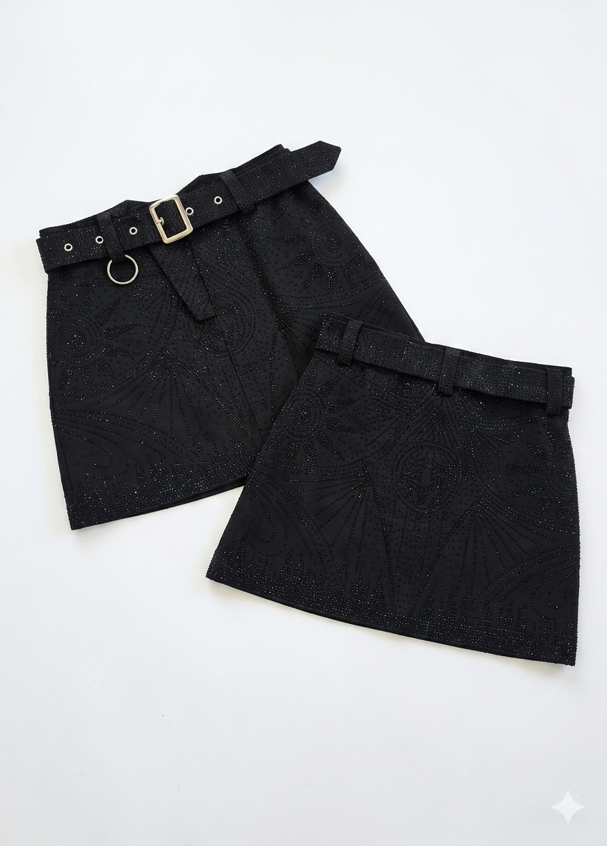Falda "Obsidian Sun"