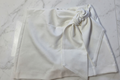 Short Skort con Lazo Frontal – Blanco