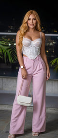Pantalon Wide Leg de Pinzas
