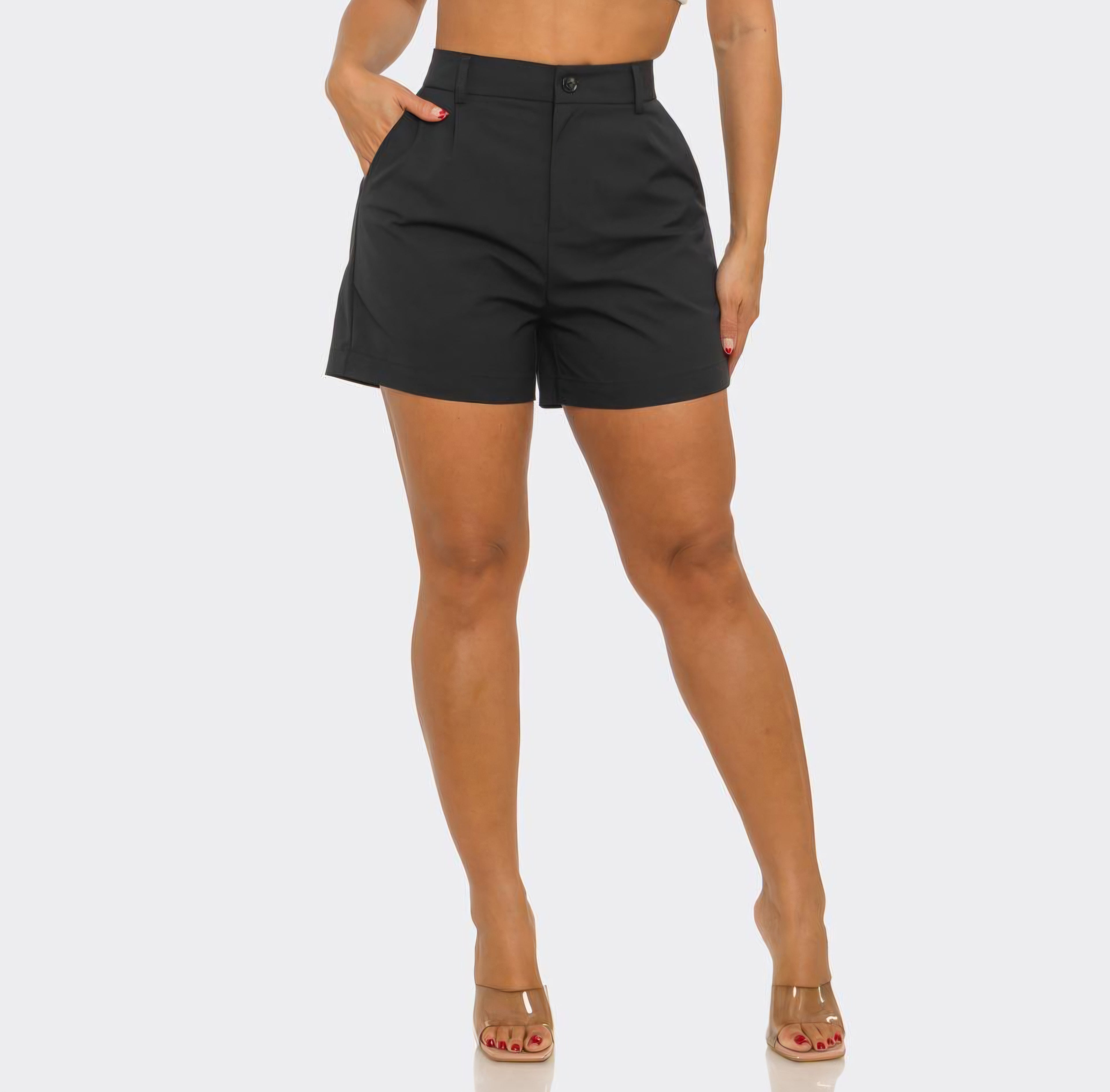 Short Sastre de Tiro Alto con Pinzas