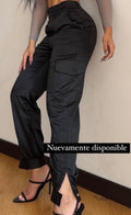 Pantalón Cargo Satin