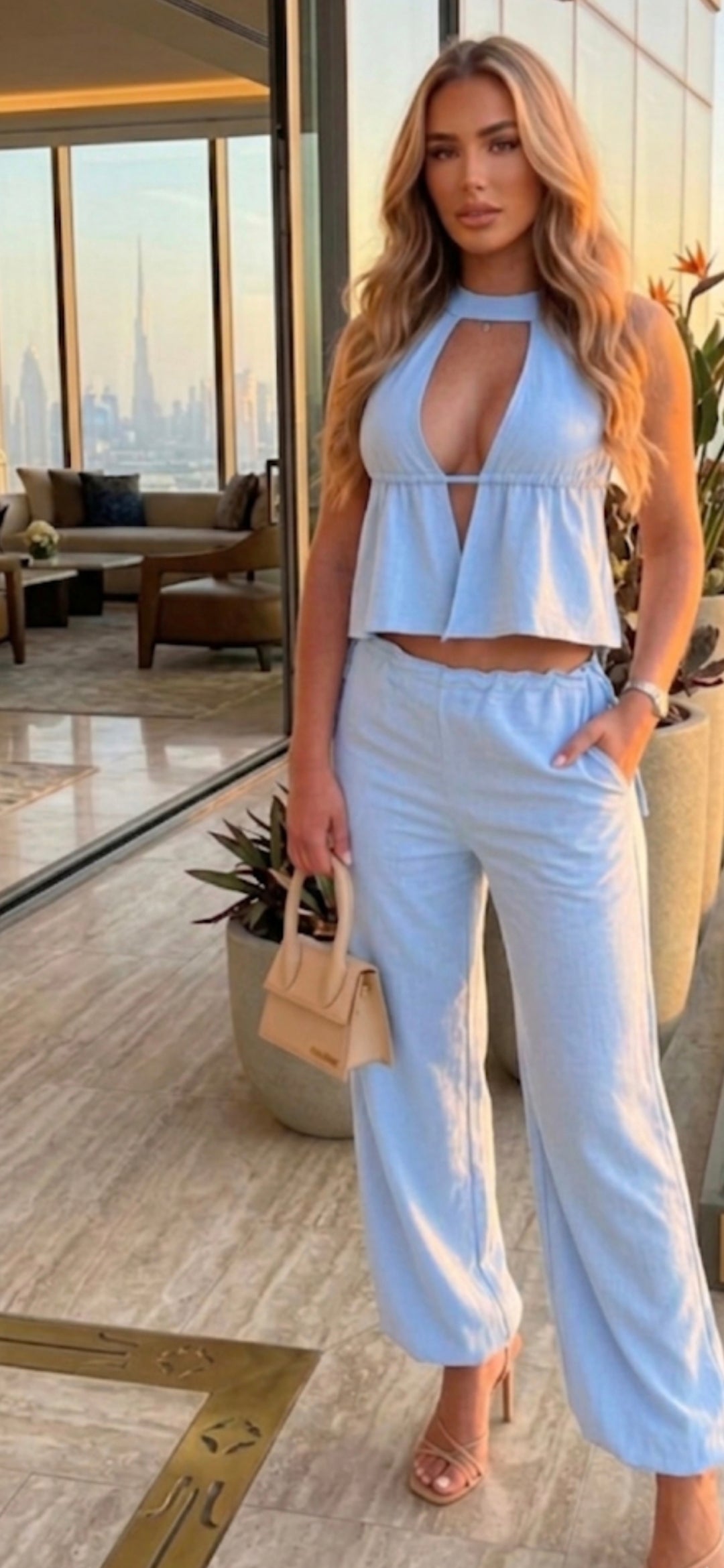 Conjunto Set de Dos Piezas (Top + Pantalón)