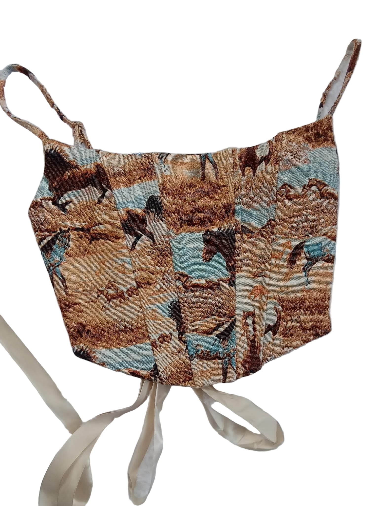 Corset top square neckline